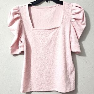 Nine West pink beautiful sleeve top